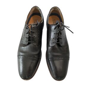 Florsheim 11589‎ Marino Oxford Cap Toe Leather Shoes Mens Size 10 1/2 D Black